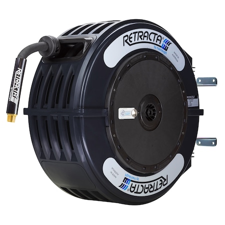 Thermoplastic Heavy Duty Hose Reel Oil Service 1/2 Inch X 50 Ft 800 PSI RACR Adjustable Speed Control